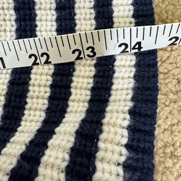 EUC - Derek Lam Sweater Navy and Cream Stripe Knit - Picture 13 of 13